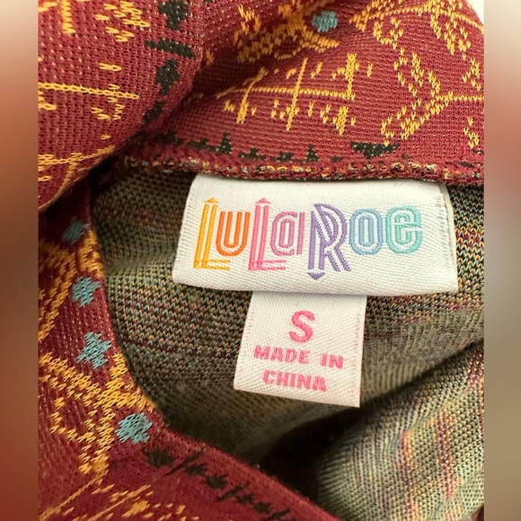 VGUC LulaRoe Pencil Skirt Aztec Pattern Size Small - Picture 2 of 5